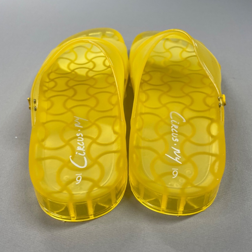 NEW Circus Sam Edelman Shoes Womens 6 yellow Jaylee rubber flip flop sandals - Picture 5 of 9
